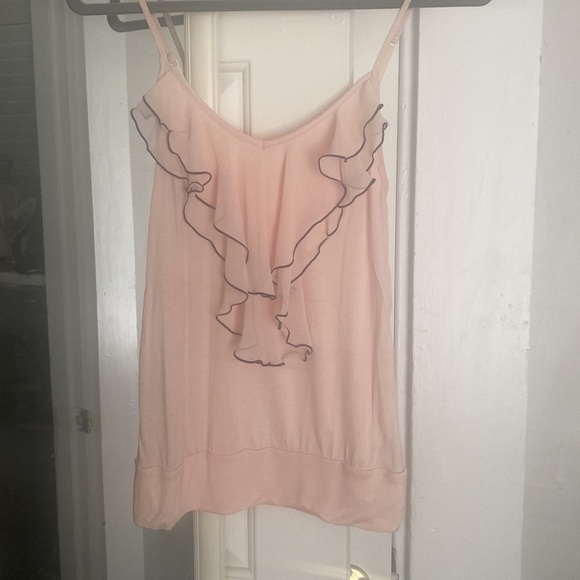 Vintage Express Ruffle Tank Top- size XS - Picture 1 of 5